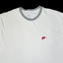 Load image into Gallery viewer, NIKE Classic Basic Embroidered Mini Logo Short Sleeve Ringer T-Shirt
