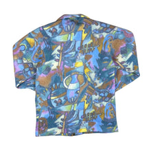 Load image into Gallery viewer, Vintage Crazy Abstract Patterned Zip Fleece Sweatshirt

