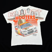 Load image into Gallery viewer, NASCAR Hendricks Motorsports HOOTERS All-Over Print Racing Spellout Graphic T-Shirt
