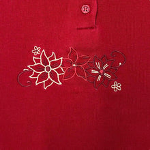 Load image into Gallery viewer, Vintage EWM Classic Embroidered Floral Flower Collared Sweatshirt
