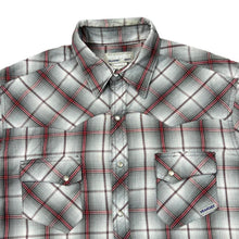 Load image into Gallery viewer, Vintage 90's Wrangler Wrancher Cowboy Western Check Pearl Snap Popper Short Sleeve Shirt
