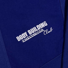 Load image into Gallery viewer, Vintage 80&#39;s Jitex &quot;Bodybuilding International Club&quot; Blue Crewneck Sweatshirt
