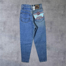 Load image into Gallery viewer, Vintage EASY JEANS “Azure” Relaxed Crop Fit Zip Fly Blue Denim Jeans
