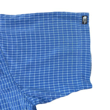 Load image into Gallery viewer, Early 00&#39;s THE NORTH FACE TNF Classic Blue Check Short Sleeve Zip Pocket Shirt
