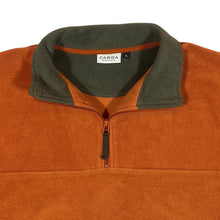 Load image into Gallery viewer, Vintage CANDA C&amp;A Classic Orange Khaki 1/4 Zip Fleece Sweatshirt
