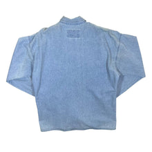 Load image into Gallery viewer, Vintage 90&#39;s Gold River Cowboy Western Popper Button Blue Denim Long Sleeve Shirt

