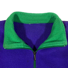 Load image into Gallery viewer, Vintage 90&#39;s Abstract Patterned Colour Block Zip Fleece Sweatshirt
