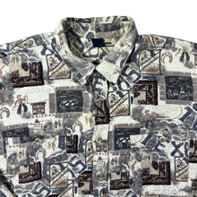 Load image into Gallery viewer, Vintage 90&#39;s Arizona Rodeo Texas Cowboy Patterned Long Sleeve Flannel Shirt
