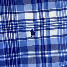 Load image into Gallery viewer, Ralph Lauren &quot;Classic Fit&quot; Blue White Check Long Sleeve Button-Up Cotton Shirt

