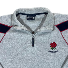 Load image into Gallery viewer, Early 00&#39;s ENGLAND RUGBY Colour Block 1/4 Zip Pullover Fleece Sweatshirt
