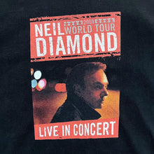 Load image into Gallery viewer, NEIL DIAMOND &quot;World Tour 2008&quot; Graphic Spellout Soft Pop Rock Music Band Tour T-Shirt
