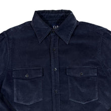 Load image into Gallery viewer, Early 00&#39;s GAP Classic Navy Blue Micro Corduroy Cord Long Sleeve Shirt
