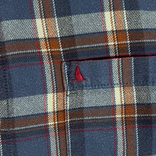 Load image into Gallery viewer, MUSTO &quot;Custom Fit&quot; Plaid Check Long Sleeve Button-Up Flannel Cotton Shirt
