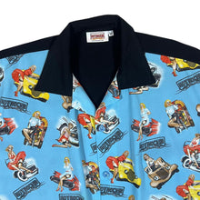 Load image into Gallery viewer, Vintage HOT ROCKIN (2005) Pinup Girl Rockabilly Open Collar Short Sleeve Shirt
