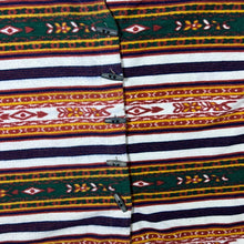 Load image into Gallery viewer, Vintage 90&#39;s Sparrow Crazy Aztec Abstract Patterned Toggle Button Fleece Poncho Top
