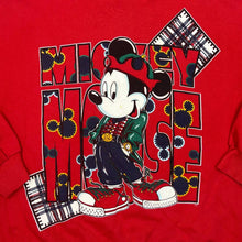 Load image into Gallery viewer, Vintage 90&#39;s Disney MICKEY MOUSE Hip Hop Character Spellout Graphic Crewneck Sweatshirt
