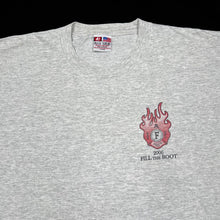 Load image into Gallery viewer, Bayside (2006) FILL THE BOOT “IAF” Firefighters Souvenir Spellout Graphic T-Shirt
