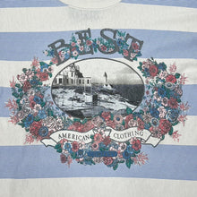 Load image into Gallery viewer, Vintage 90’s Best American Clothing Floral Graphic Striped Scoop Neck T-Shirt
