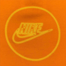 Load image into Gallery viewer, Early 00’s Nike Classic Big Logo Spellout Graphic Orange Short Sleeve T-Shirt
