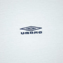 Load image into Gallery viewer, Umbro Classic Embroidered Mini Logo White Cotton Polyester Short Sleeve T-Shirt
