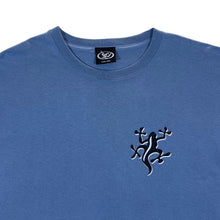 Load image into Gallery viewer, Vintage Lizard Gecko Reptile Graphic Skater Surfer Blue Cotton T-Shirt
