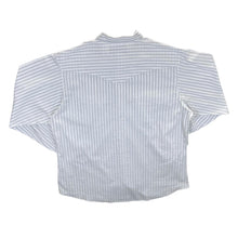 Load image into Gallery viewer, Vintage Wrangler Cowboy Western White Striped Pearl Snap Popper Long Sleeve Shirt
