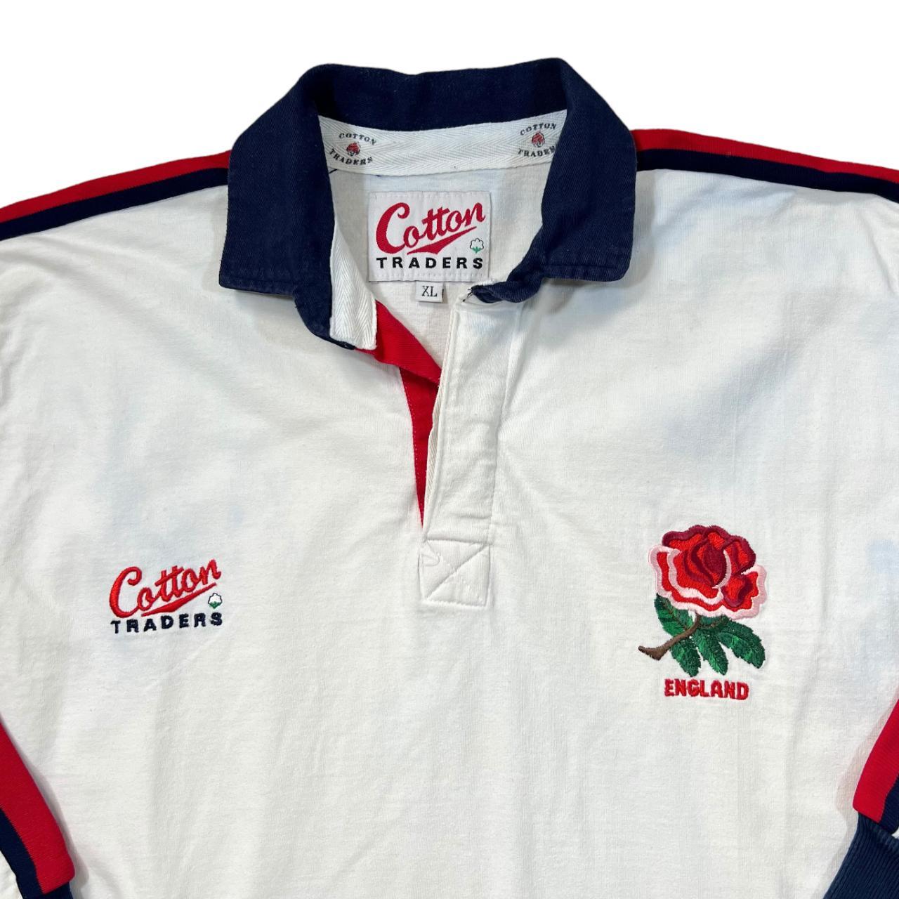 Vintage Cotton Traders ENGLAND RUGBY Embroidered Logo Long