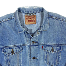 Load image into Gallery viewer, Vintage LEVI&#39;S Classic Blue Denim Cotton Trucker Jacket
