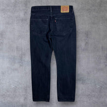 Load image into Gallery viewer, Levi&#39;s 501 Classic Straight Leg Regular Fit Black Denim Jeans
