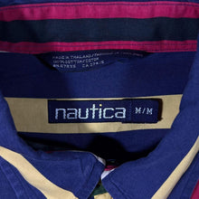 Load image into Gallery viewer, Vintage Nautica Multi Colour Striped Long Sleeve Button-Down Cotton Shirt
