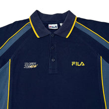 Load image into Gallery viewer, Vintage FILA "US OPEN 2000" Tennis Embroidered Logo Spellout Short Sleeve Polo Shirt

