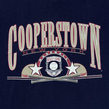 Load image into Gallery viewer, Vintage 90&#39;s Gear For Sports MLB COOPERSTOWN &quot;Baseball Hall Of Fame&quot; New York Graphic Ringer T-Shirt
