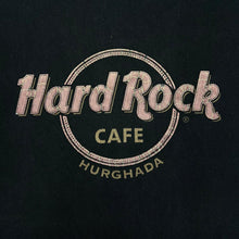 Load image into Gallery viewer, Early 00&#39;s HARD ROCK CAFE &quot;Hurghada&quot; Souvenir Logo Spellout Graphic T-Shirt
