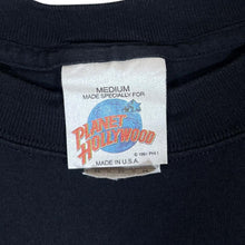 Load image into Gallery viewer, Vintage 90&#39;s PLANET HOLLYWOOD &quot;Maui&quot; Souvenir Logo Spellout Graphic Black T-Shirt
