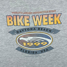 Load image into Gallery viewer, Vintage DAYTONA BEACH BIKE WEEK (1999) Florida USA Biker Souvenir Spellout Graphic T-Shirt
