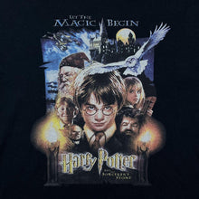 Load image into Gallery viewer, Harry Potter And The Sorcerer's Stone Sci-Fi Fantasy Movie Graphic Black T-Shirt
