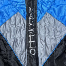 Load image into Gallery viewer, Vintage 90’s MARCELLO Embroidered Spellout Colour Block Shell Windbreaker Ski Jacket
