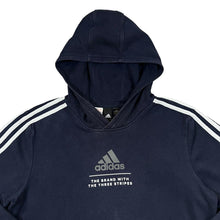 Load image into Gallery viewer, ADIDAS Three Stripe Logo Spellout Graphic Pullover Hoodie
