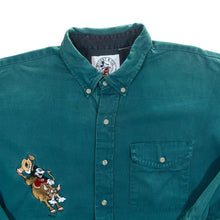 Load image into Gallery viewer, Vintage 90&#39;s Disney Mickey &amp; Co Embroidered Long Sleeve Button-Up Cotton Shirt
