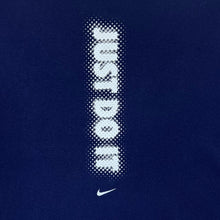 Load image into Gallery viewer, Vintage NIKE &quot;Just Do It&quot; Classic Mini Swoosh Logo Spellout Graphic Navy Blue T-Shirt
