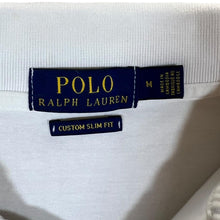 Load image into Gallery viewer, POLO RALPH LAUREN &quot;Custom Slim Fit&quot; Mini Logo White Long Sleeve Polo Shirt
