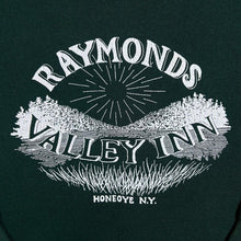 Load image into Gallery viewer, Vintage 90&#39;s Raymonds Valley Inn &quot;Honeoye N.Y.&quot; Souvenir Green Sweatshirt

