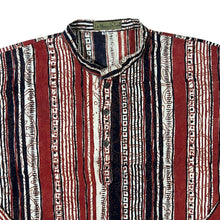 Load image into Gallery viewer, Vintage La Maison Des Indes Striped Patterned Hippy Long Sleeve Cotton Shirt
