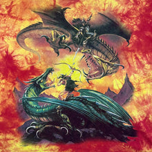 Load image into Gallery viewer, Early 00&#39;s Delta Gothic Fantasy Dragon Medieval Graphic Tie Dye T-Shirt
