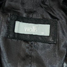 Load image into Gallery viewer, Vintage WALLIS Genuine Real Black Leather Blazer Jacket
