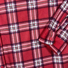 Load image into Gallery viewer, Riders By Lee Red Plaid Check Long Sleeve Fleece Flannel Shirt
