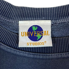 Load image into Gallery viewer, Vintage UNIVERSAL STUDIOS &quot;Hollywood&quot; Embroidered Souvenir Logo Blue Sweatshirt
