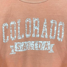 Load image into Gallery viewer, Colorado “Salida” Souvenir Spellout Graphic Coral Peach Pink Crewneck Sweatshirt
