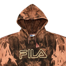 Load image into Gallery viewer, Vintage FILA Classic Embroidered Big Logo Spellout Bleach Tie Dye Pullover Hoodie
