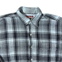 Load image into Gallery viewer, Vintage 90&#39;s American Trade Blue-Grey Black Check Long Sleeve Flannel Shirt
